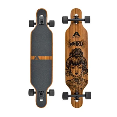 Abbildung von Twin Tip DT Fiberglas Longboards. Extrem leicht und stabil