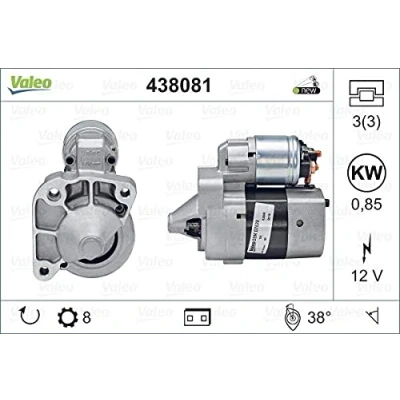 Abbildung von VALEO 438081. Anlasser