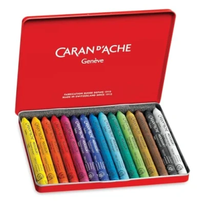 Abbildung von Caran d&#039;Ache 7000 Neocolor Wachs /Öl Kreidestifte (15 Stück)