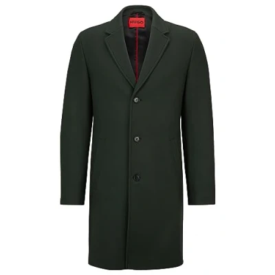 Abbildung von HUGO Malte Klassischer Mantel, Herren, Größe: 48, Dark green two