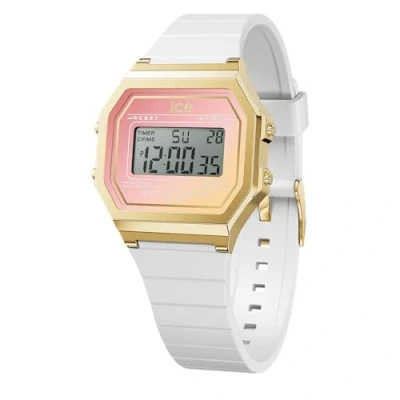 Abbildung von ICE watch Chronograph digit retro sunset Small, Quarzuhr, Armbanduhr, Damenuhr, Datum, digital, Silikonarmband