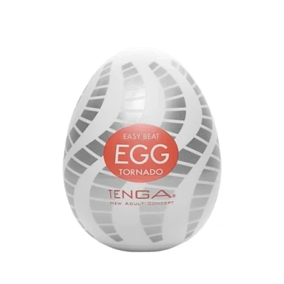 Abbildung von Masturbator „Egg Tornado“ mit Spiralrillen Stimulationsstruktur