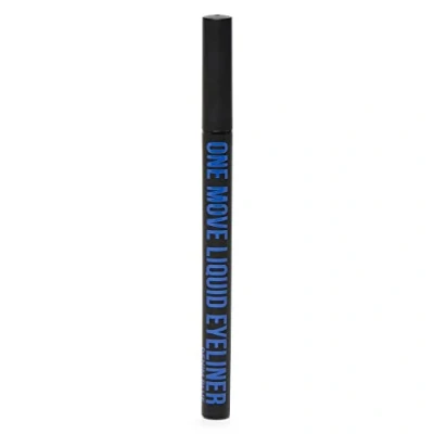 Abbildung von Inglot, One Move Liquid Eyeliner, Denim Blue, Wasserdichte Formel, Extrem haltbar, Zartes mattes Finish, Augen Make up, Blau Eyeliner für Perfektes Auftragen, 0.55 ml