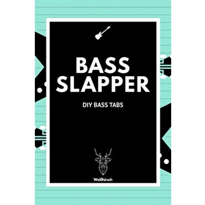 Abbildung von Bass Slapper DIY Tabs: A5 Blanko Tabulatur Heft Notenheft Block Bassgitarrengriffe Tabulaturheft kreative ... Fans, Musiker, Kinder, Männer und Frauen