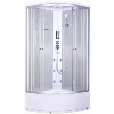 Abbildung von Sanotechnik Komplettdusche Komplettduschkabine, BxT: 90x90 cm, Sicherheitsglas, Maße: 90x90x205cm