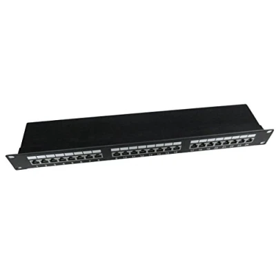 Abbildung von Gembird Cablexpert, Cat5e, Schwarz, Rackeinbau, 1U, EIA/TIA T568B/A, RoHS, ISO 9002, UL