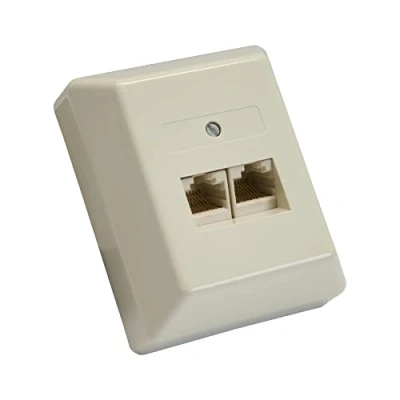 Abbildung von InLine 69988B ISDN Anschlussdose, 2x RJ45 Buchse, Aufputz, Schraubanschluss 8 fach, 1 Stück