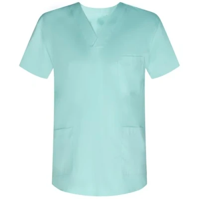Abbildung von MISEMIYA Medizinische Uniformen Unisex Top Krankenschwester Krankenhaus Berufskleidung 4XL, Türkis