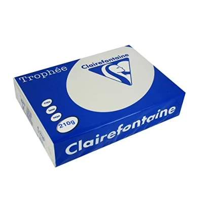 Abbildung von 4 x Clairefontaine Kopierpapier Trophee A4 210g/qm VE=250 Blatt stahlg