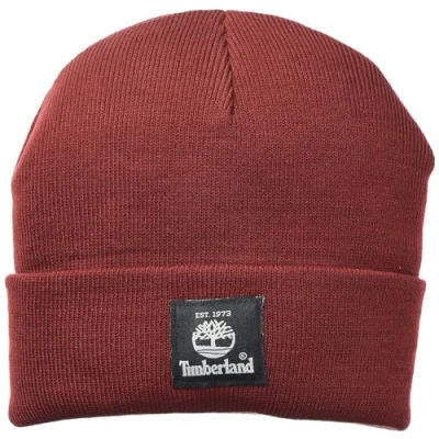 Abbildung von Timberland Herren Kurze Uhrenkappe mit gewebtem Etikett Winter Hut, Syrah, Einheitsgröße