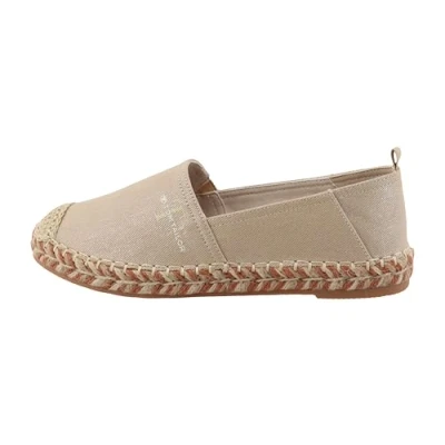 Abbildung von TOM Tailor Licence Flache IN Glanzoptik Espadrille, Damen, Größe: 38, Gold Schuhe