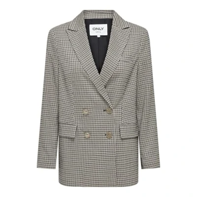Abbildung von ONLY Damen Onllettie Ls Loose Check TLR Blazer, Cloud Dancer/Checks:Tannin &amp; Cornet Blue Night Sky Peat, 36