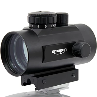 Abbildung von Omegon Leuchtpunktsucher mit Blitzschuhadapter für DSLR