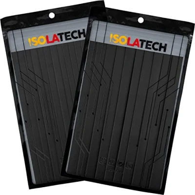 Abbildung von ISOLATECH Schrumpfschlauch Set Bündel 2:1 ohne Kleber unbeschriftet Schwarz Ø8mm 3,0 Meter in 15Stk x 20cm und Ø10mm 2,0 10Stk