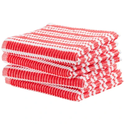 Abbildung von DDDDD Spültuch &quot;Stripe, 30x30 cm, aus 100% Baumwolle&quot;, (Set, 4 tlg.), mit luxuriöser Rippenstruktur und optimale Feuchtigkeitsaufnahme