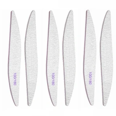 Abbildung von iCovalescent 6 Stück Nagelfeile, Profi 100/180 Körnung, für die Kombination von Gelnägeln Nagelstudio und Zuhause