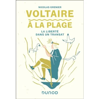 Abbildung von Voltaire à La plage: liberté dans un transat