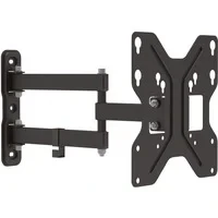 Abbildung von DIGITUS TV Wandhalterung für Fernseher oder Monitore bis 42&quot; max. Belastung 30 kg VESA 75x75 200x200 Schwenkbar um 180, +/ 15 neigbar Schwarz