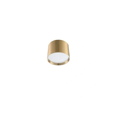 Abbildung von Lindby LED Strahler Nivoria, Ø 12 cm, goldfarben, Aluminium