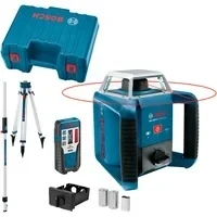 Abbildung von BOSCH Rotationslaser GRL 400 H, mit Stativ BT170 Messlatte GR240 &amp; LR1 Emp…