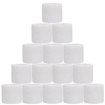 Abbildung von NELLHOMY 15 Rollen Selbstklebender Verband Bandage, 5cm*4,5m Selbstklebend, Elastischer Fixierbinde Haftbandage Kohäsive Bandage Elastische Binde für Sport Vet Wrap Pet Katze,Hund,Pferd