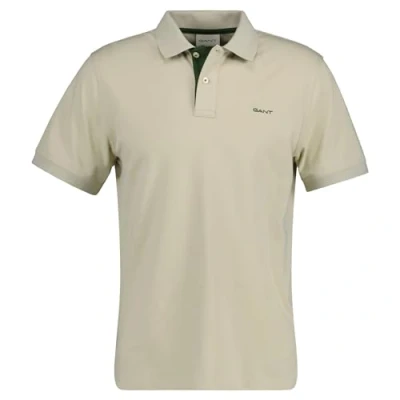 Abbildung von GANT Herren REG Contrast Pique SS Rugger, Silky BEIGE, XXL