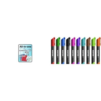 Abbildung von 12 x Kores Permanentmarker XP2 3 5mm Keilspitze violett
