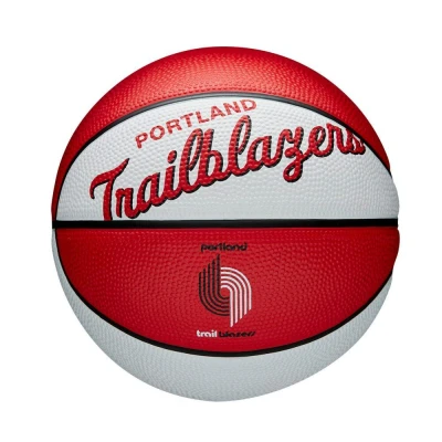 Abbildung von Wilson MINI Basketball TEAM RETRO, PORTLAND TRAIL BLAZERS, Outdoor, Gummi, Größe: