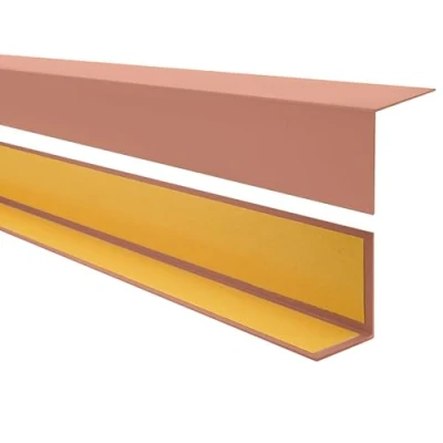 Abbildung von Quest PVC Winkelprofil Kunststoff Selbstklebend Kantenschutz Eckenschutz Eckleiste Winkelleiste, 15x15mm, 150cm, hellbraun