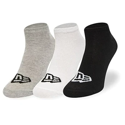 Abbildung von New Era FLAG Socks Unisex 3 PACK Socken, Größe: 35 38, Grey/white/black