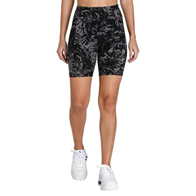 Abbildung von PUMA Damen Power AOP 7&quot; High Waist Short Leggings Strumpfhose, Schwarz, S