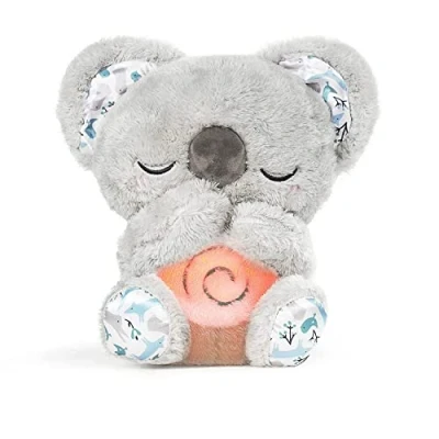 Abbildung von Auby Soothe &#039;n&#039; Cuddle Koala，Kuscheltier mit Beruhigungsfunktion，Plüschspielzeug für Neugeborene 10 Schlaflieder, Lichter &amp; rhythmische Atmung