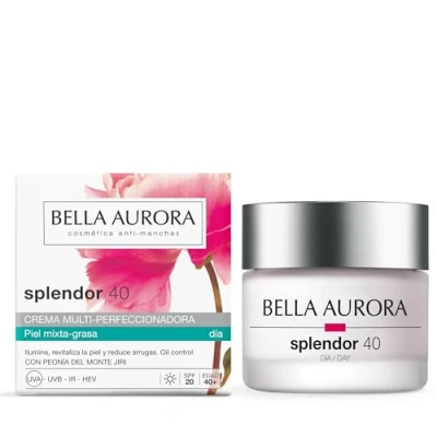 Abbildung von BELLA Aurora Crema Hidratante Facial de Día 40+ Años Piel Mixta Grasa SPF 20, 50 ml Anti Edad y Manchas Tratamiento