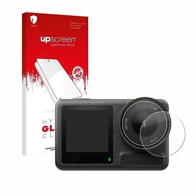 Abbildung von upscreen Schutzglas für DJI Osmo Action 4 (Linse) Schutzfolie, Glas Folie [Klar, 9H Panzerschutz, Anti Fingerprint]