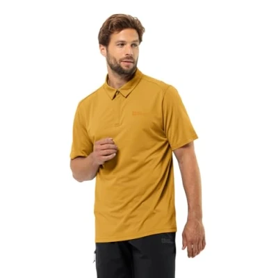 Abbildung von Jack Wolfskin Delgami Poloshirt, Herren, Größe: Large, Curry