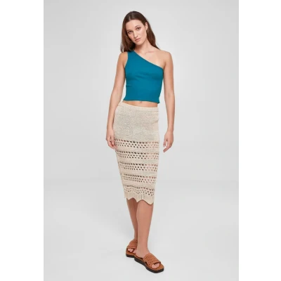 Abbildung von Urban Classics Cropped Asymmetric Top, Damen, Größe: 5XL, Watergreen