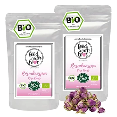 Abbildung von Azafran BIO Rosenknospen pink Kräutertee Knospen von der Rose by Food with Love 250g