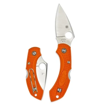 Abbildung von Spyderco Unisex Adult C28POR2 Klappmesser Klingenlänge: 6.03 cm Dragonfly 2 Orange, small
