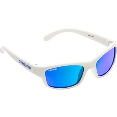 Abbildung von Cressi Swim Kinder Jogi Kid&#039;S Sunglasses Sonnenbrille, Weiß/Linsen Blau, 2/6 Jahre