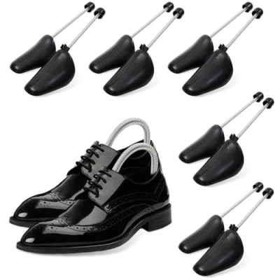Abbildung von Cexovo Schuhspanner 5 Paar Herren aus Kunststoff und Metall für Sportschuhe, Mokassins, hochhackige Schuhe, Freizeitschuhe, Größe 39 47 EU