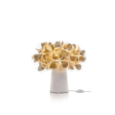 Abbildung von Slamp Clizia Mama Non Tisch E14 gold/weiß