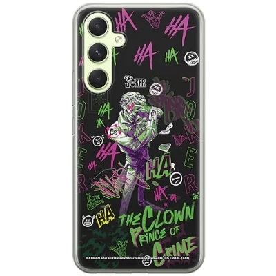 Abbildung von ERT GROUP Handyhülle für Samsung A54 5G Original und offiziell Lizenziertes DC Muster Joker 027 optimal an die Form des Handy angepasst, hülle aus TPU