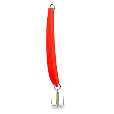 Abbildung von Aquantic Unisex Erwachsene 10C4039507237639C10 Banana Steel Pilker, in den Farben Silber, Luminous, 100% bleifrei, Taumelpilker, Salzwasserdrilling, Gewicht 100 800g (Rot, 800g), Bunt, Normal