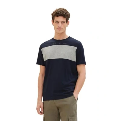 Abbildung von TOM Tailor Tshirt print, Herren, Größe: XL, Sky captain blue