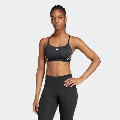 Abbildung von adidas AeroReact Training Bra, Damen Bralette, Schwarz,