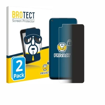 Abbildung von BROTECT (2 Stück Anti Spy Blickschutzfolie für realme 7 5G Privacy Screen Protector [Displayschutz Folie, Sichtschutz, Blaulichtfilter]