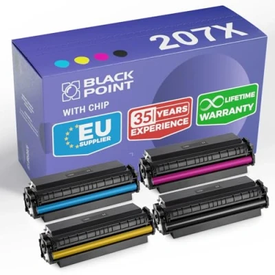 Abbildung von BLACK POINT [MIT CHIP Toner Kompatibel für HP 207X 207A W2210X W2210A W2211X W2211A W2212X W2213X zu Color Laserjet Pro MFP M283fdw M282nw M283fdn M255dw M255nw