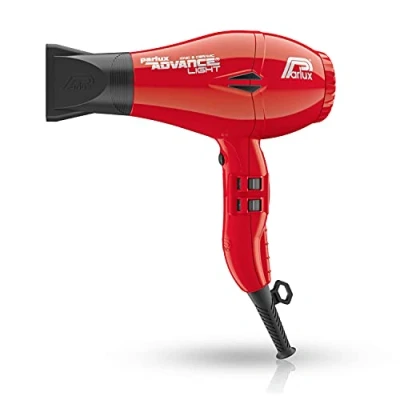 Abbildung von Parlux Profi Ionen Haartrockner (Fön) Advance Light Ionic &amp; Ceramic, stark (2200 Watt), leicht und kompakt, für alle Styles Haar Typen, rot