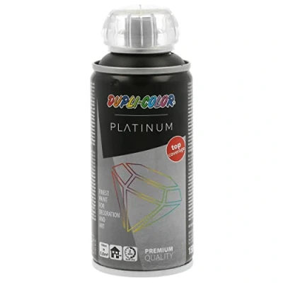 Abbildung von Dupli Color 203435 PLATINUM RAL 9005 tiefschwarz seidenmatt 150 ml