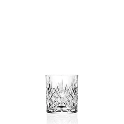 Abbildung von CRISTALICA Whiskybecher Melodia 340 ml Trinkbecher Kristallglas Retroschliff